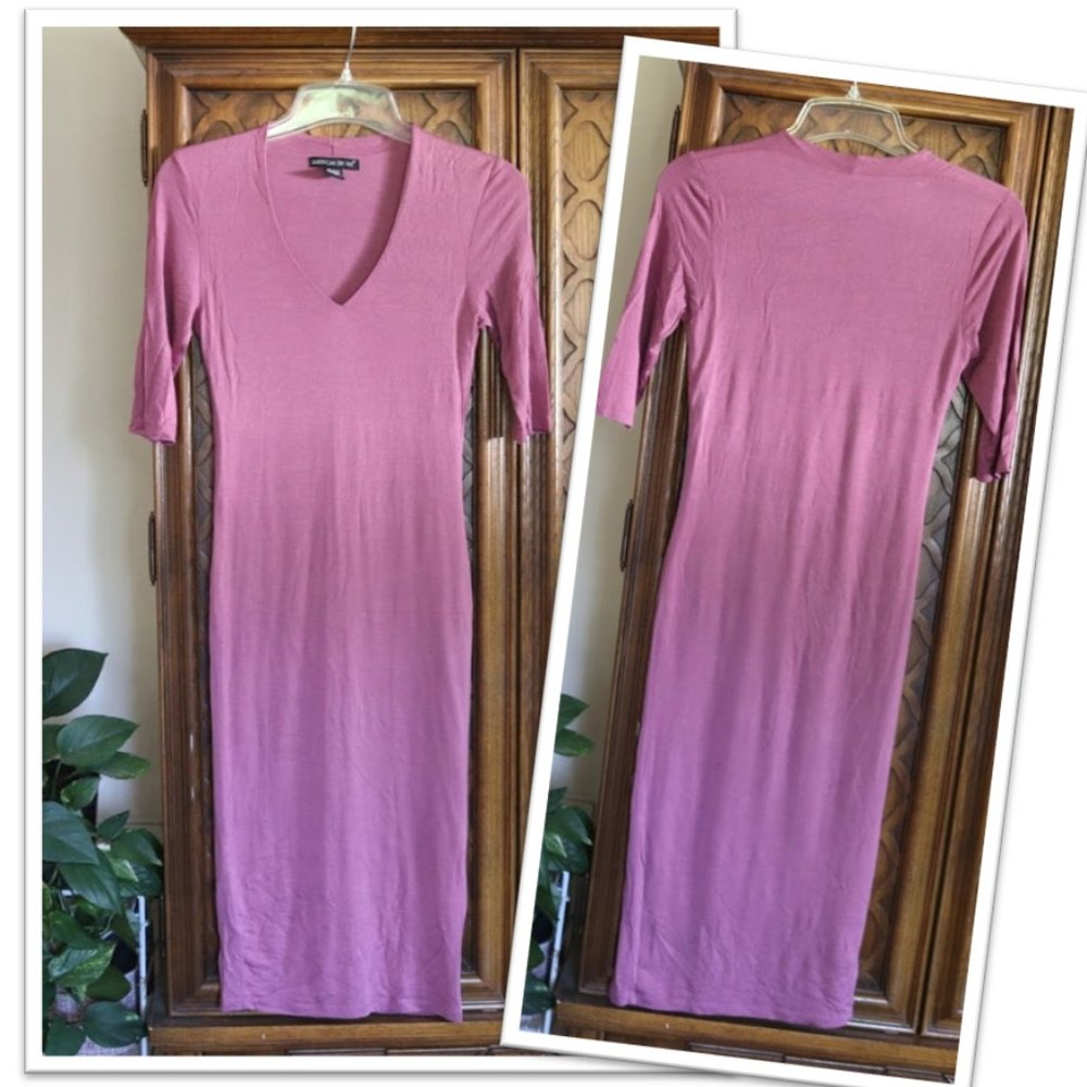 🌟FREE with purchase🌟 American Dream V-Neck Fitted Midi Dress  - Size XS - Picture 12 of 14
